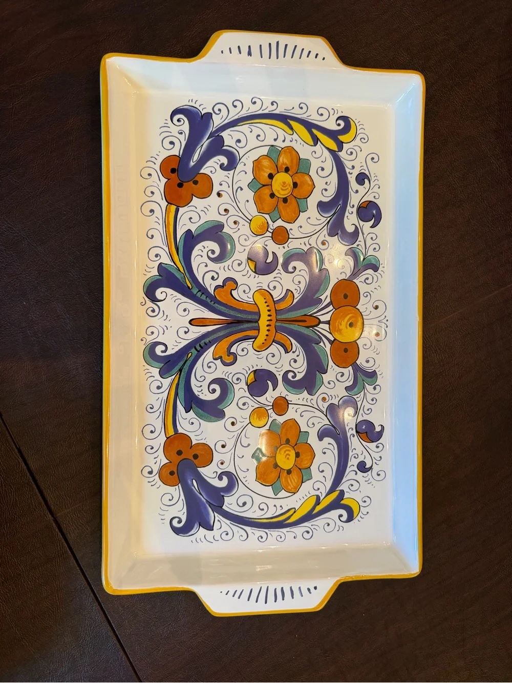 Sur La Table Nova Deruta Large serving platter. New.